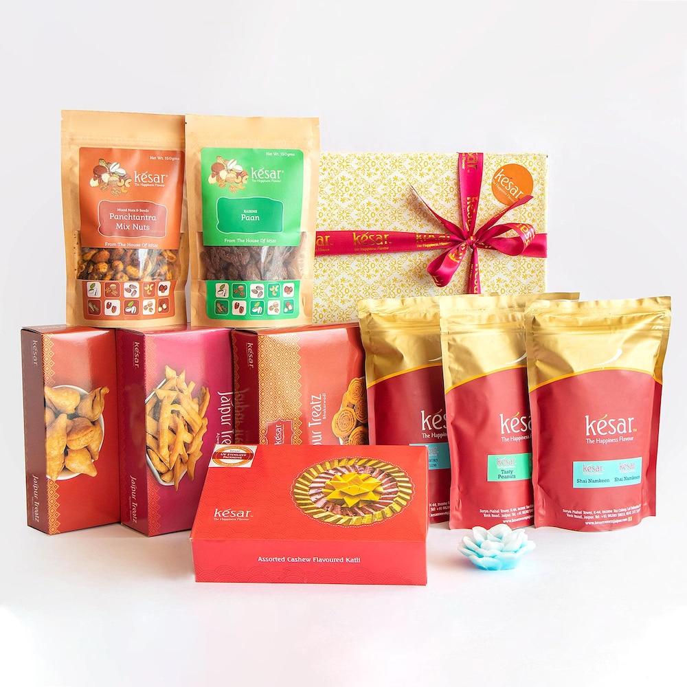  Traditional Sweets N Snacks With Dry fruits Combo Gift Pack